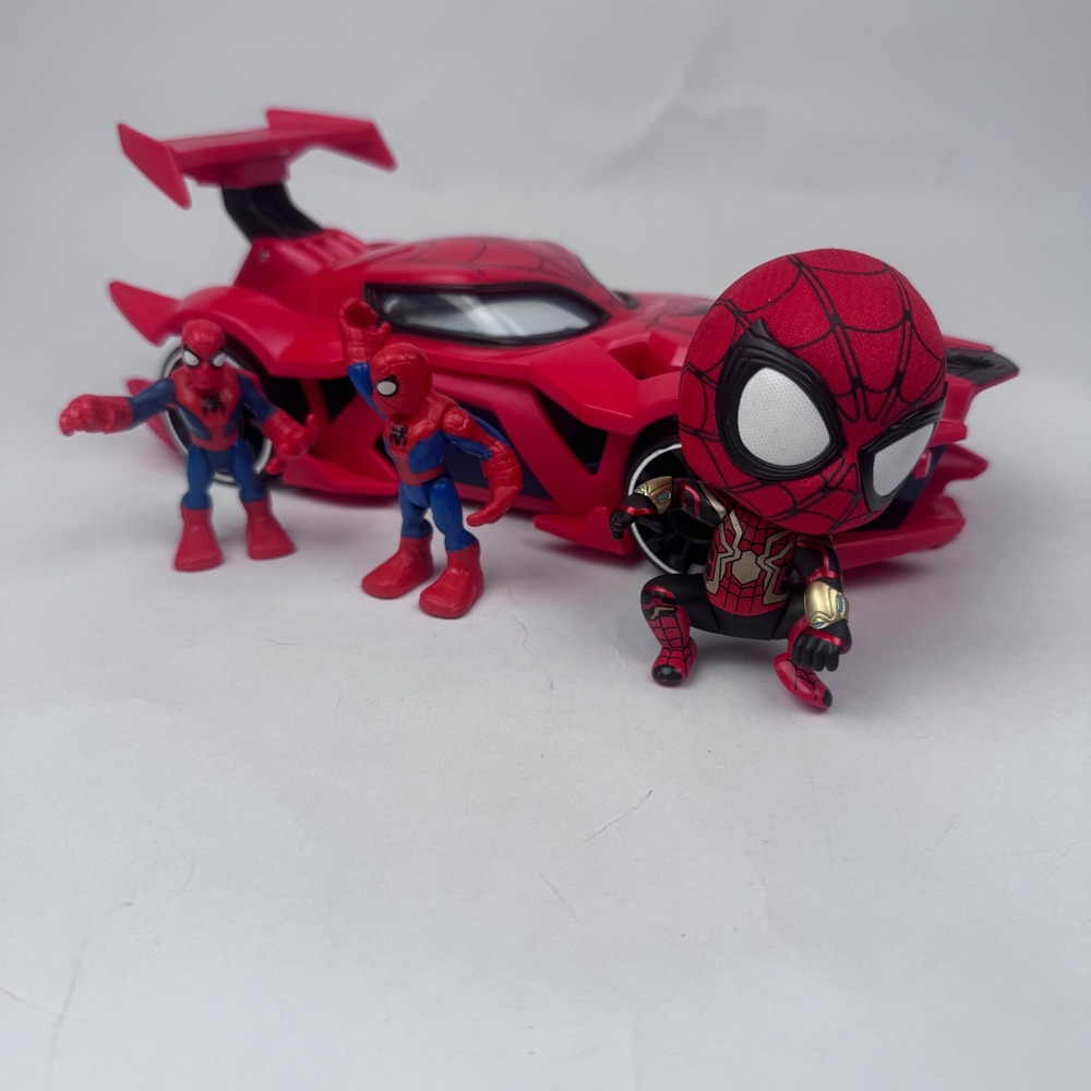 Spider Man Hotwheels Car Launcher Figures and Cosbaby Hottoys Lot
